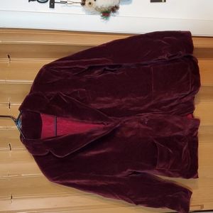 Burgundy velour jacket